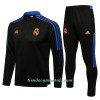 Sudadera De Entrenamiento Trajes Real Madrid Cremallera De Cuarto 2022-23 Negra - Hombre